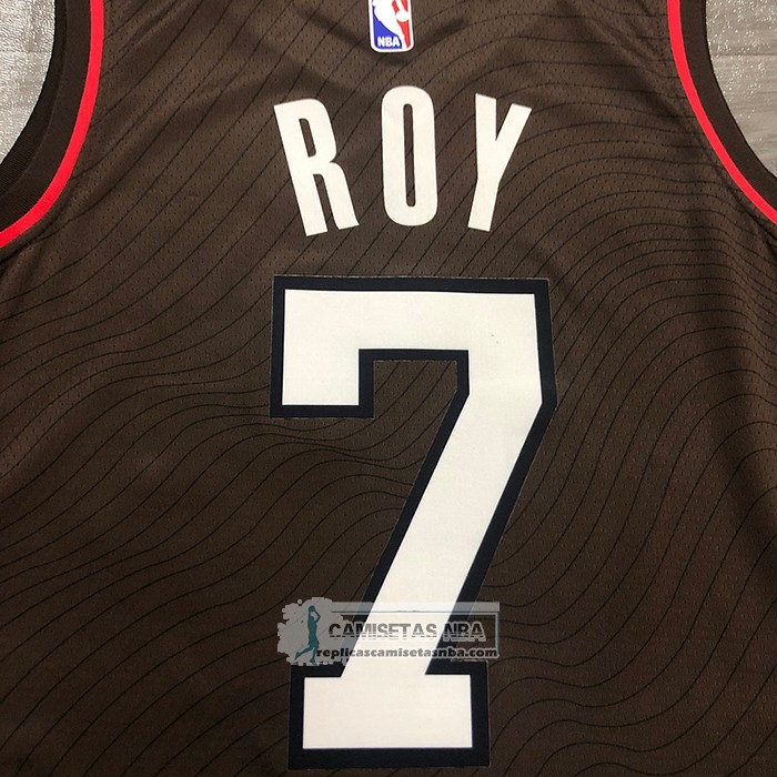 Camiseta Portland Trail Blazers Brandon Roy NO 7 Ciudad 2020-21 Marron